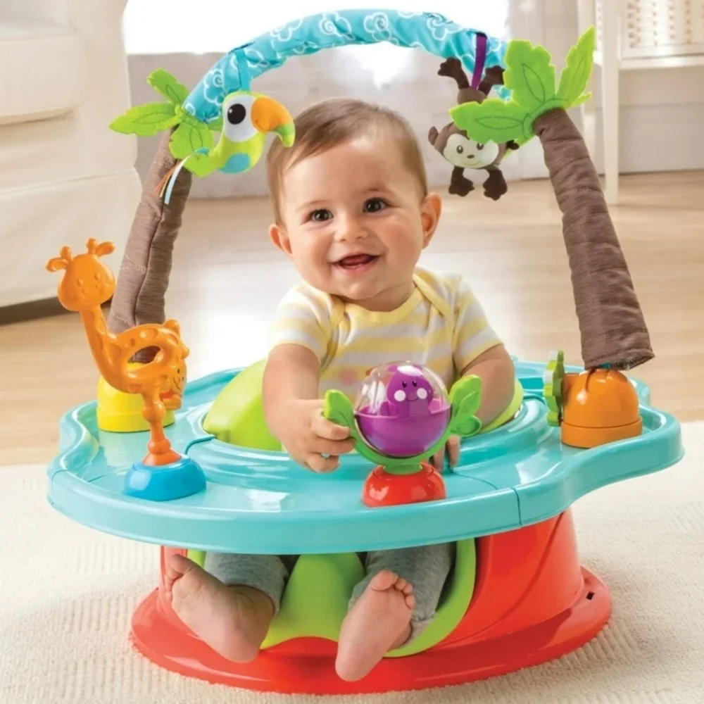 EUC Summer Infant Deluxe Super Seat - Wild Safari - Picture 2 of 6